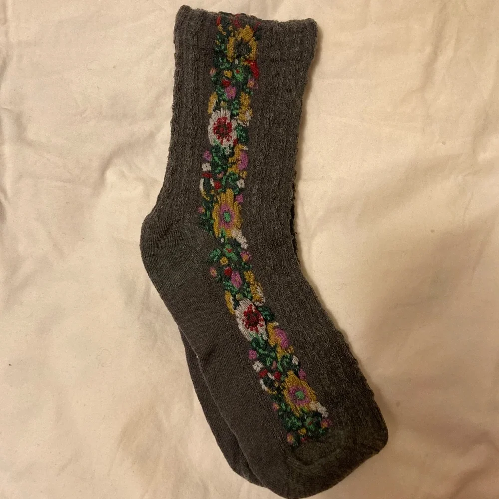 Colorful Floral Patterned Socks